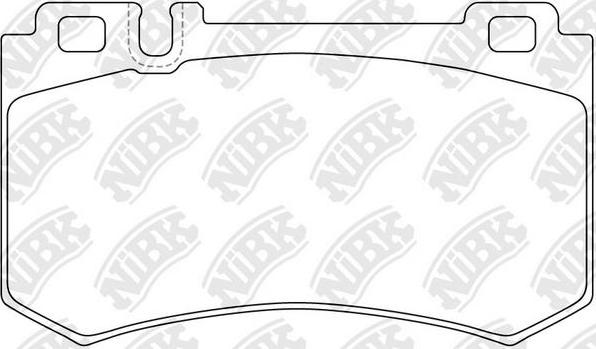 NiBK PN0343 - Brake Pad Set, disc brake autospares.lv