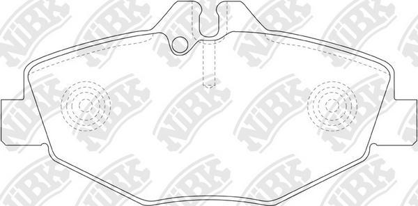 NiBK PN0342W - Brake Pad Set, disc brake autospares.lv