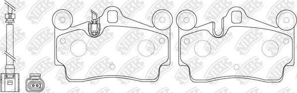 NiBK PN0347W - Brake Pad Set, disc brake autospares.lv