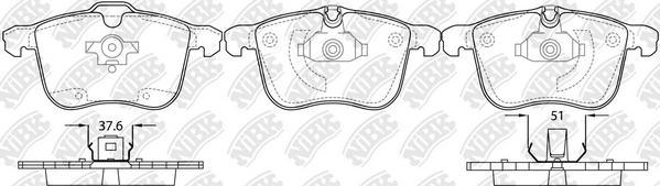 NiBK PN0359 - Brake Pad Set, disc brake autospares.lv