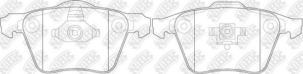 NiBK PN0352 - Brake Pad Set, disc brake autospares.lv