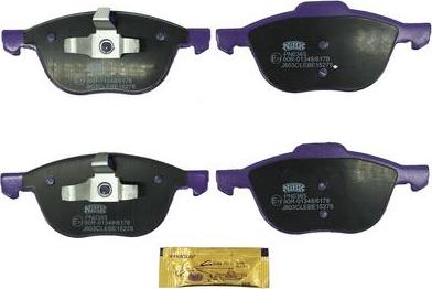 NiBK PN0365 - Brake Pad Set, disc brake autospares.lv