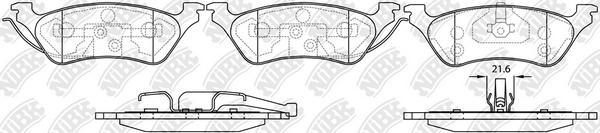 NiBK PN0309 - Brake Pad Set, disc brake autospares.lv