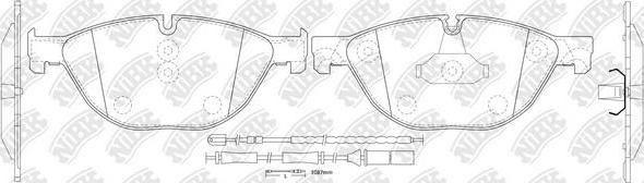 NiBK PN0385W - Brake Pad Set, disc brake autospares.lv