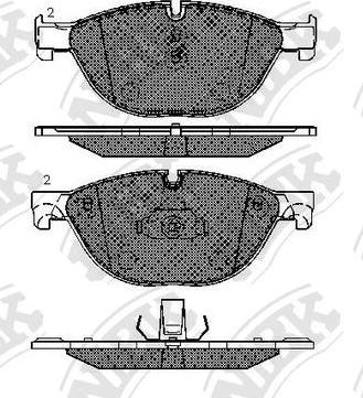 NiBK PN0385 - Brake Pad Set, disc brake autospares.lv