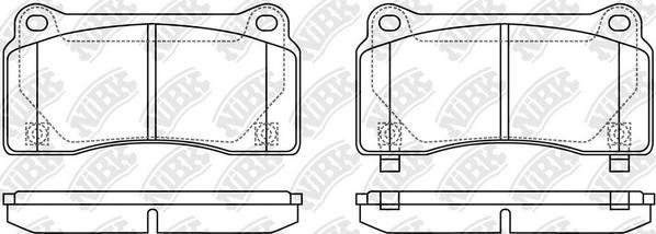 NiBK PN0339S - High Performance Brake Pad Set autospares.lv