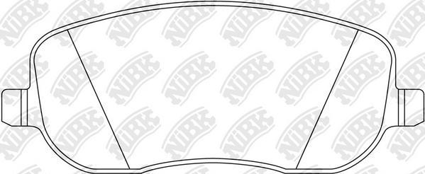 NiBK PN0327 - Brake Pad Set, disc brake autospares.lv