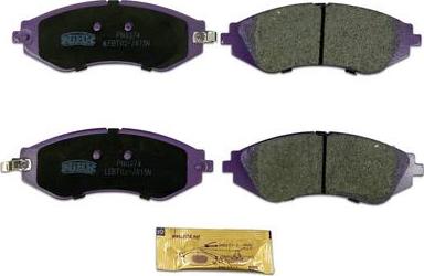 NiBK PN0374 - Brake Pad Set, disc brake autospares.lv