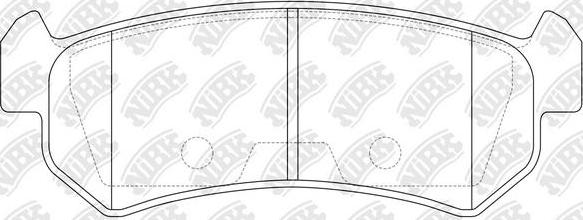 NiBK PN0376 - Brake Pad Set, disc brake autospares.lv