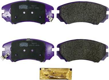 NiBK PN0377 - Brake Pad Set, disc brake autospares.lv