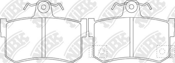 NiBK PN0292 - Brake Pad Set, disc brake autospares.lv