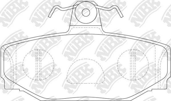 NiBK PN0260 - Brake Pad Set, disc brake autospares.lv