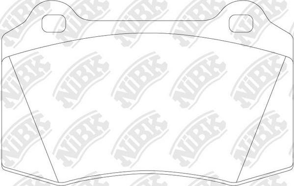NiBK PN0202 - Brake Pad Set, disc brake autospares.lv