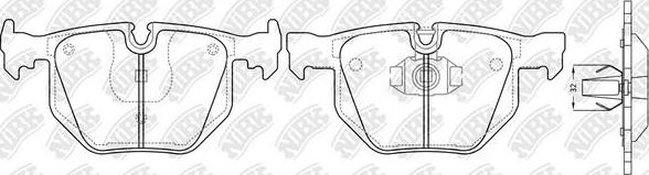 NiBK PN0228 - Brake Pad Set, disc brake autospares.lv