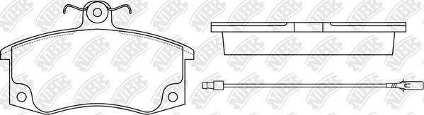 NiBK PN0223W - Brake Pad Set, disc brake autospares.lv