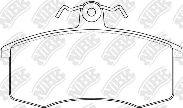 NiBK PN0223 - Brake Pad Set, disc brake autospares.lv