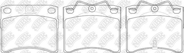 NiBK PN0278 - Brake Pad Set, disc brake autospares.lv