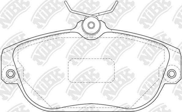 NiBK PN0272 - Brake Pad Set, disc brake autospares.lv