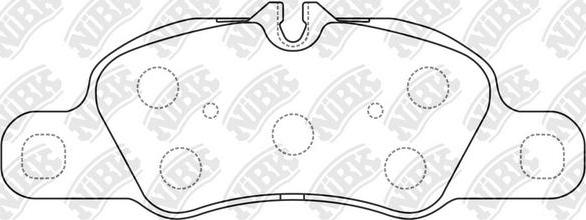 NiBK PN0752 - Brake Pad Set, disc brake autospares.lv