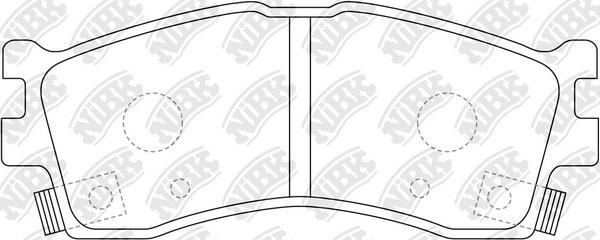 NiBK PN0702 - Brake Pad Set, disc brake autospares.lv