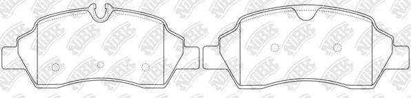 NiBK PN0707 - Brake Pad Set, disc brake autospares.lv