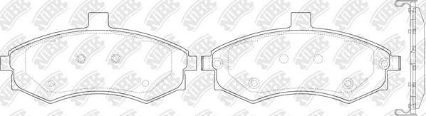 NiBK PN0788 - Brake Pad Set, disc brake autospares.lv