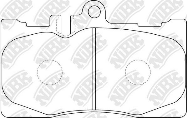 NiBK PN1455 - Brake Pad Set, disc brake autospares.lv