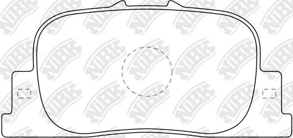 NiBK PN1431 - Brake Pad Set, disc brake autospares.lv