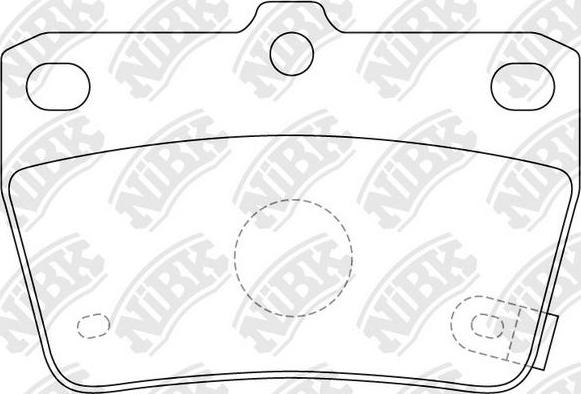 NiBK PN1424 - Brake Pad Set, disc brake autospares.lv