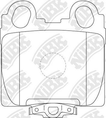 NiBK PN1421 - Brake Pad Set, disc brake autospares.lv