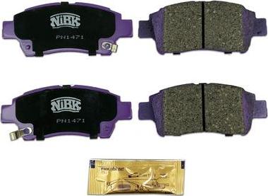 NiBK PN1471 - Brake Pad Set, disc brake autospares.lv