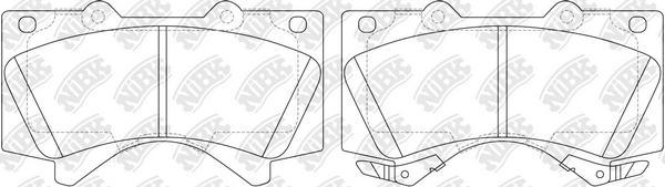 NiBK PN1541S - High Performance Brake Pad Set autospares.lv