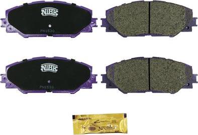 NiBK PN1530 - Brake Pad Set, disc brake autospares.lv