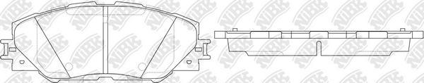 NiBK PN1530 - Brake Pad Set, disc brake autospares.lv