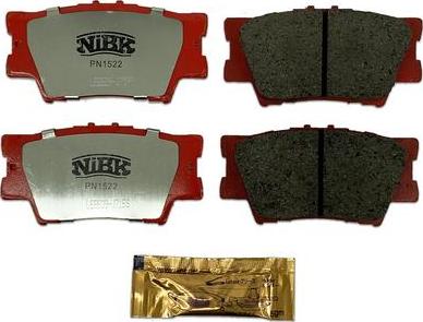 NiBK PN1522S - High Performance Brake Pad Set autospares.lv