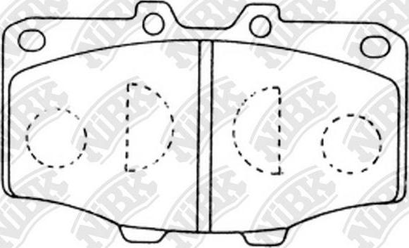 NiBK PN1086 - Brake Pad Set, disc brake autospares.lv