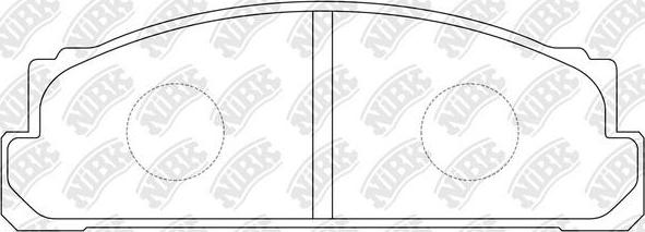 NiBK PN1022 - Brake Pad Set, disc brake autospares.lv