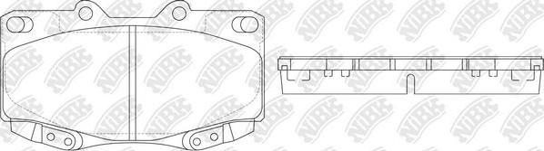 NiBK PN1830 - Brake Pad Set, disc brake autospares.lv