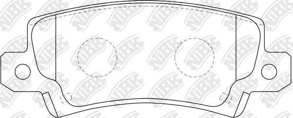 NiBK PN1827 - Brake Pad Set, disc brake autospares.lv