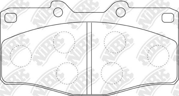 NiBK PN1393 - Brake Pad Set, disc brake autospares.lv