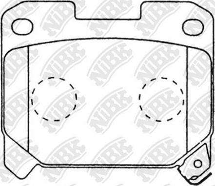 NiBK PN1361 - Brake Pad Set, disc brake autospares.lv