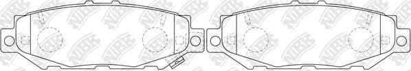 NiBK PN1363 - Brake Pad Set, disc brake autospares.lv