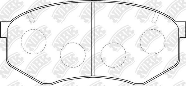 NiBK PN1246 - Brake Pad Set, disc brake autospares.lv