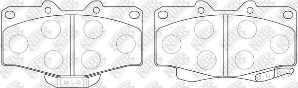 NiBK PN1219 - Brake Pad Set, disc brake autospares.lv