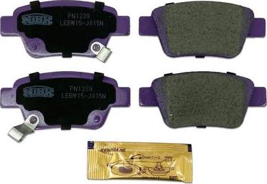 NiBK PN1239 - Brake Pad Set, disc brake autospares.lv