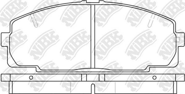 NiBK PN1237 - Brake Pad Set, disc brake autospares.lv