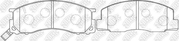 NiBK PN1273 - Brake Pad Set, disc brake autospares.lv