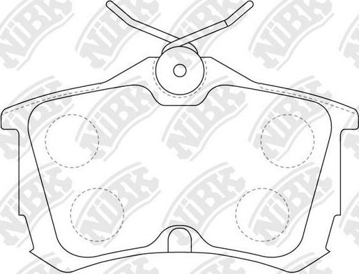 NiBK PN8109 - Brake Pad Set, disc brake autospares.lv