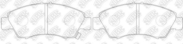 NiBK PN8265 - Brake Pad Set, disc brake autospares.lv