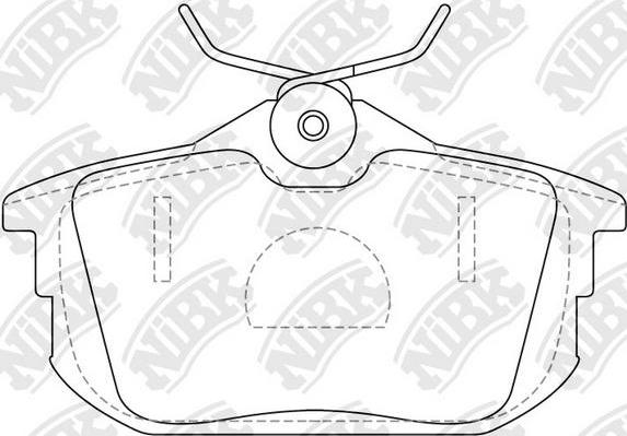 NiBK PN3593 - Brake Pad Set, disc brake autospares.lv